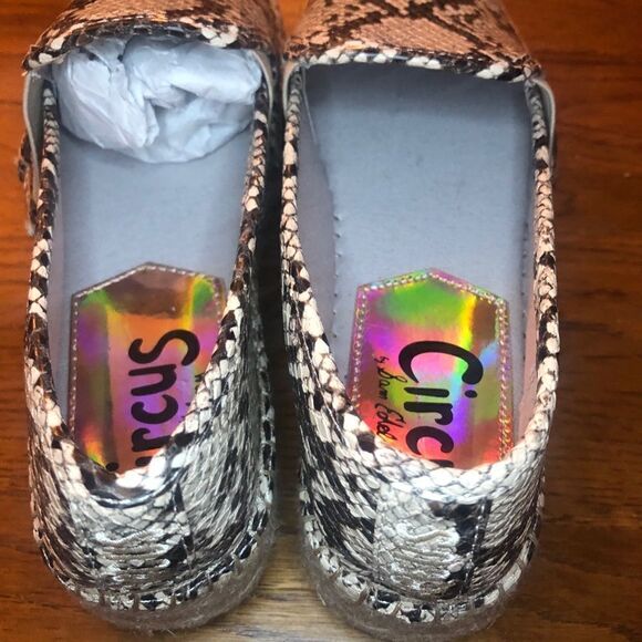 Circus by Sam Edelman Faux Snake Skin Platform Espadrille Slip On Shoes Sz 7.5 - Picture 5 of 7